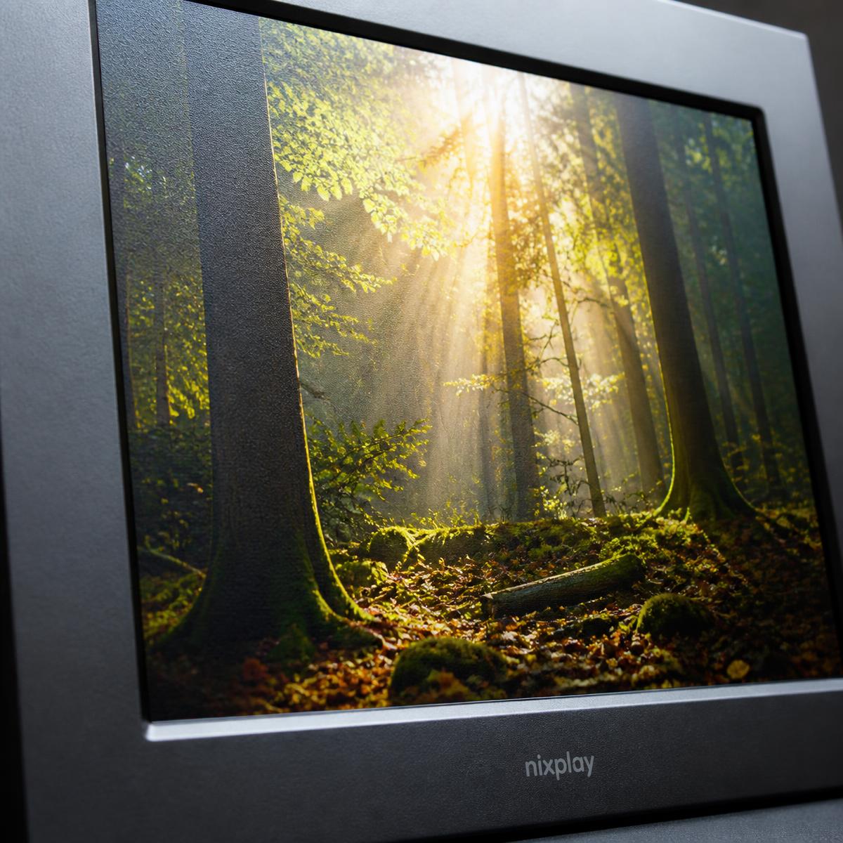 Close-up of the IPS display